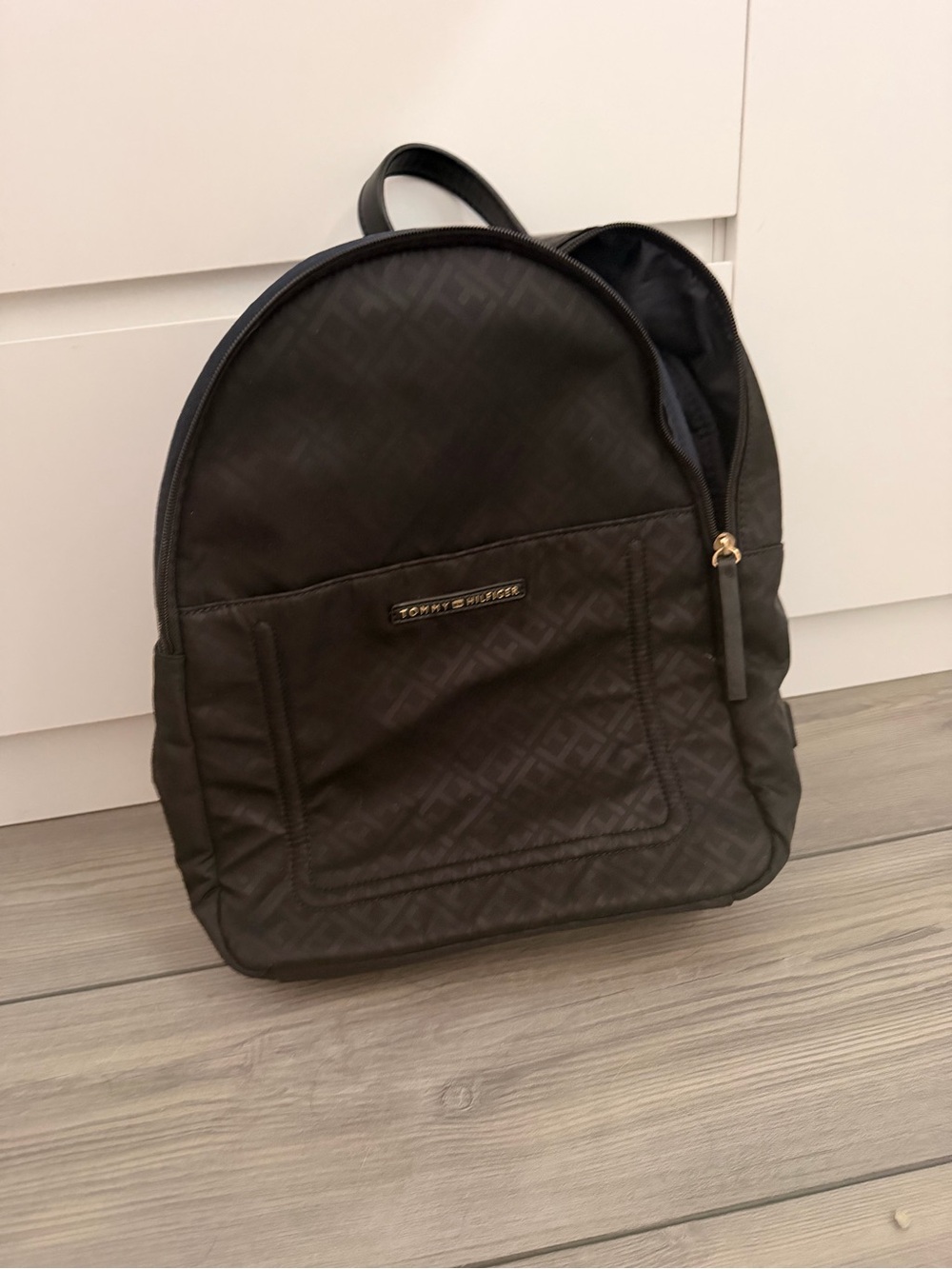Tommy Hilfiger Black unisex Quilted Backpack